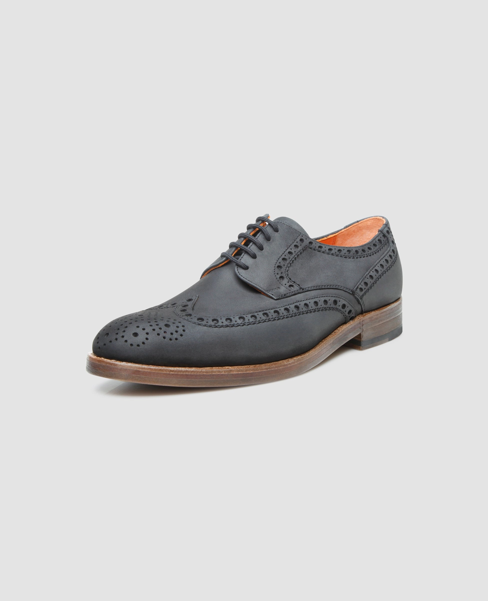 Luzern Full-Brogue J - Black Cheap Derby Shoes