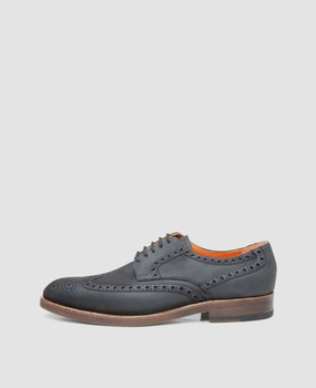 Luzern Full-Brogue J - Black Lace Up Boxing Shoes