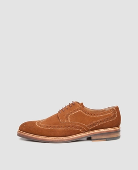 London Brogues Handcrafted Luzern Full-Brogue V - Light Brown