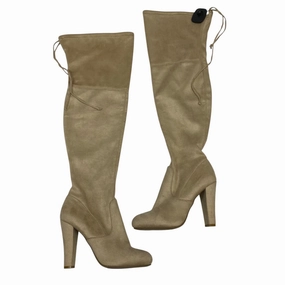 Boots Stretched Boots Over-The-Knee Heels By Zigi Soho In Tan, Size:7
