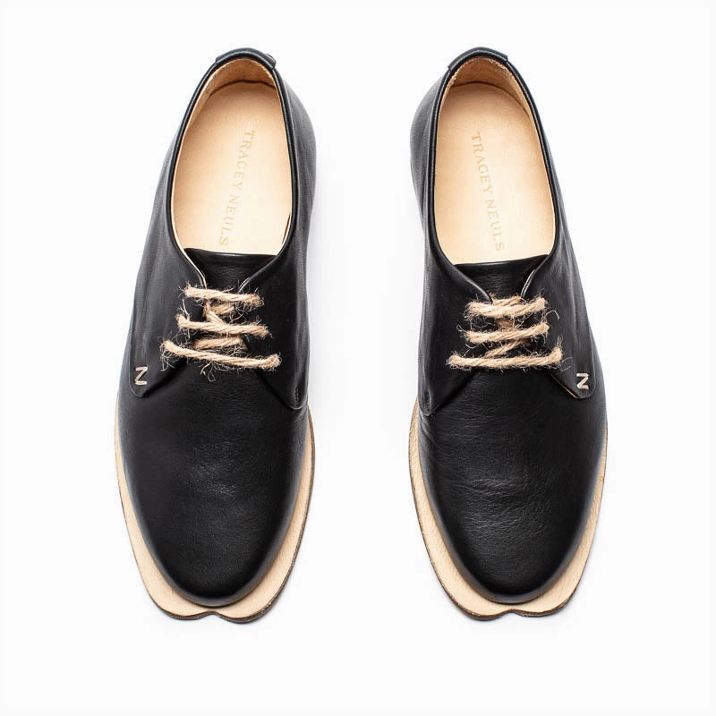 MANNY Black | Leather Derby Derby Shoe Business Casual