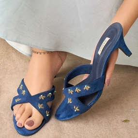 Mehfil (Blue) Belgravia Sling Back Heel