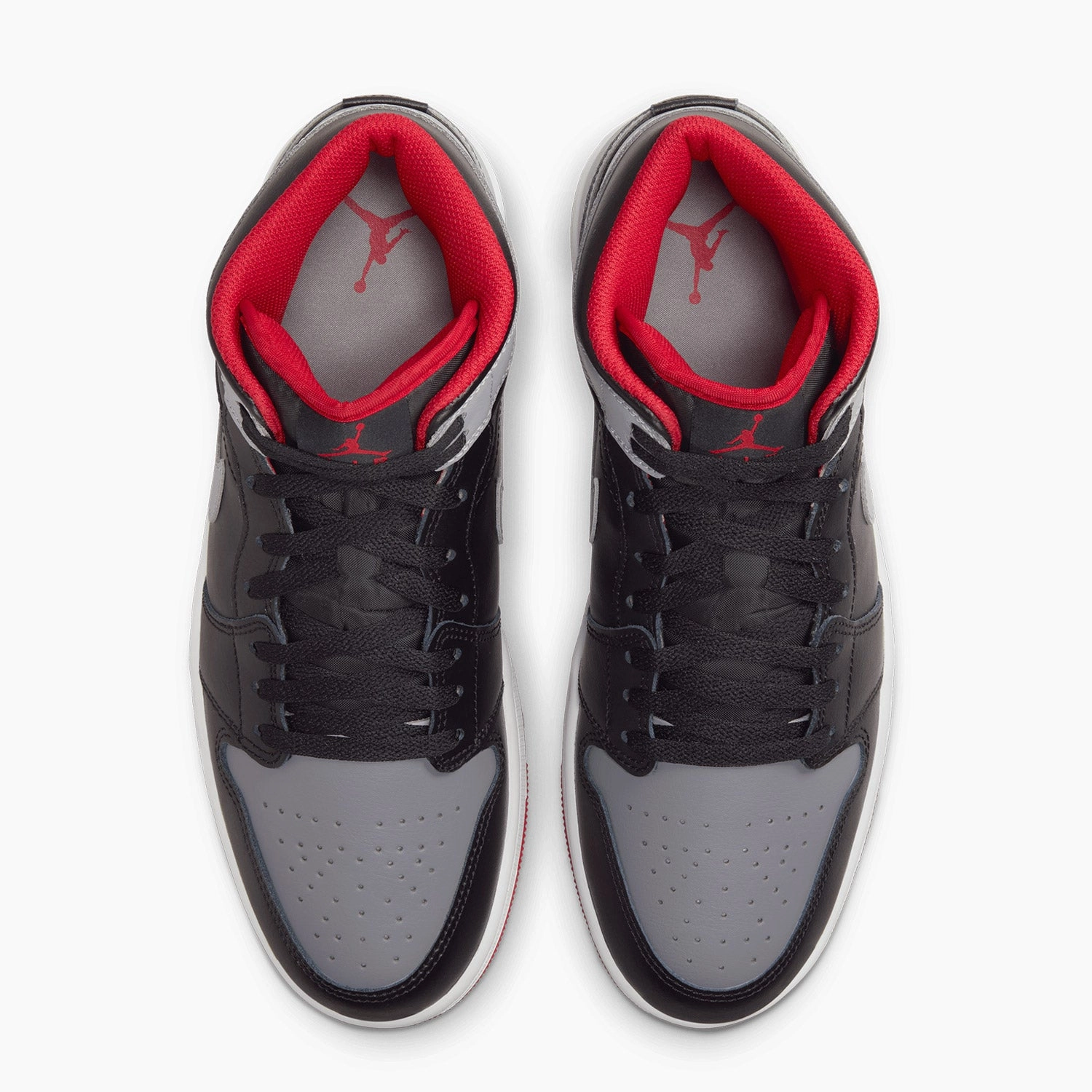 Men's Air Jordan 1 Mid "Black Cement" Style Of Nike Shoes