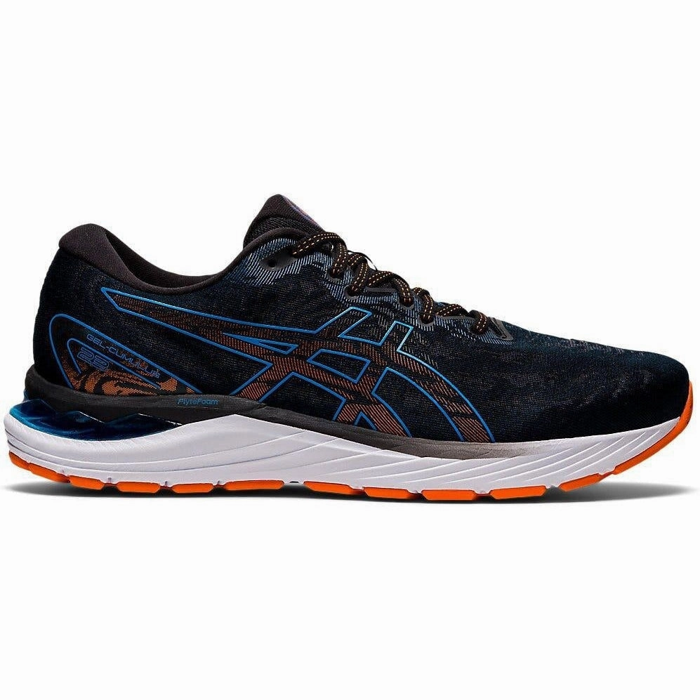 Asics Fuji Trail Running Shoes Men's Asics Gel-Cumulus 23, Black/Reborn Blue, 11 D Medium