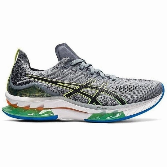 Asics Shoes With Jeans Men's Asics Gel-Kinsei Blast, Rock/Glow Yellow, 11.5 D Medium