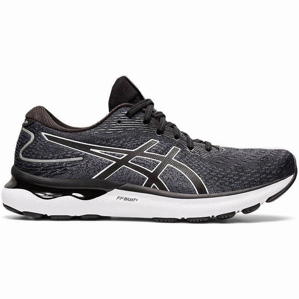 Best Asics Walking Shoes For Flat Feet Men's Asics Gel-Nimbus 24, Black/White, 11.5 4E Extra Wide