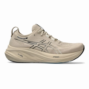 Men's Asics GEL-Nimbus 26, Feather Grey/Black, 12.5 D Medium Asics Flytefoam Tennis Shoes