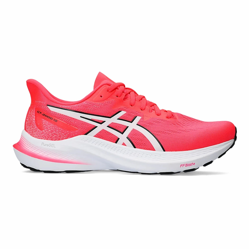 Men's Asics GT-2000 12, Diva Pink/White, 11.5 D Medium Asics Vegan Shoes