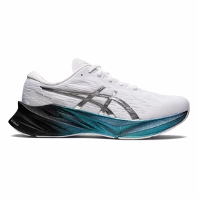 Men's Asics Novablast 3 Platinum, White/Pure Silver, 14 D Medium Asics Duomax Shoes