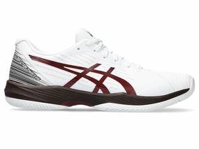 Men's Asics Solution Swift FlyteFoam, White/Antique Red, 9 D Medium Asics Lifting Shoes