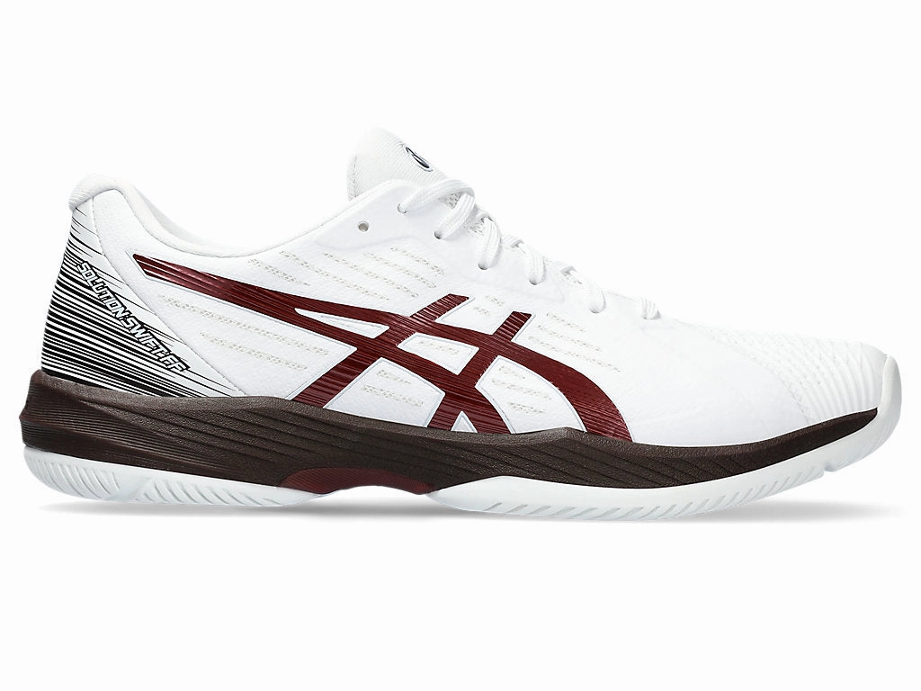 Men's Asics Solution Swift FlyteFoam, White/Antique Red, 9 D Medium Asics Shoes With Japanese Writing