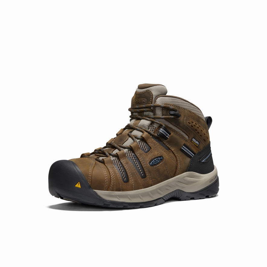 Men's Flint II Waterproof Boot (Steel Toe)  |  Cascade Brown/Orion Blue Hiking Boots Nepal