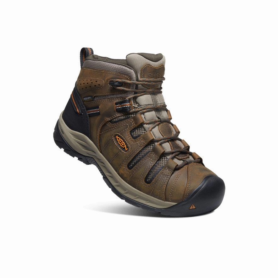 Men's Flint II Waterproof Mid (Soft Toe)  |  Black Olive/Brindle Best Hiking Boots Made In Italy