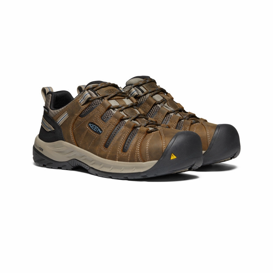Men's Flint II Waterproof (Steel Toe)  |  Cascade Brown/Orion Blue Rugged Exposure Hiking Boots