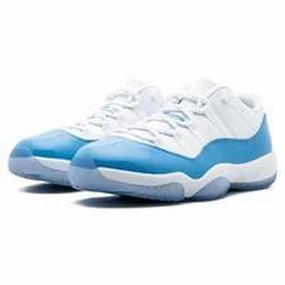 Men's Jordan 11 Low Basketball Shoes - White Blue Most Comfortable Nike Running Shoes