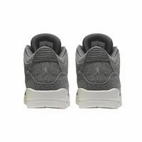 Nike Lebron X Shoes Men's Jordan 3 Retro Wool Basketball Shoes - Grey
