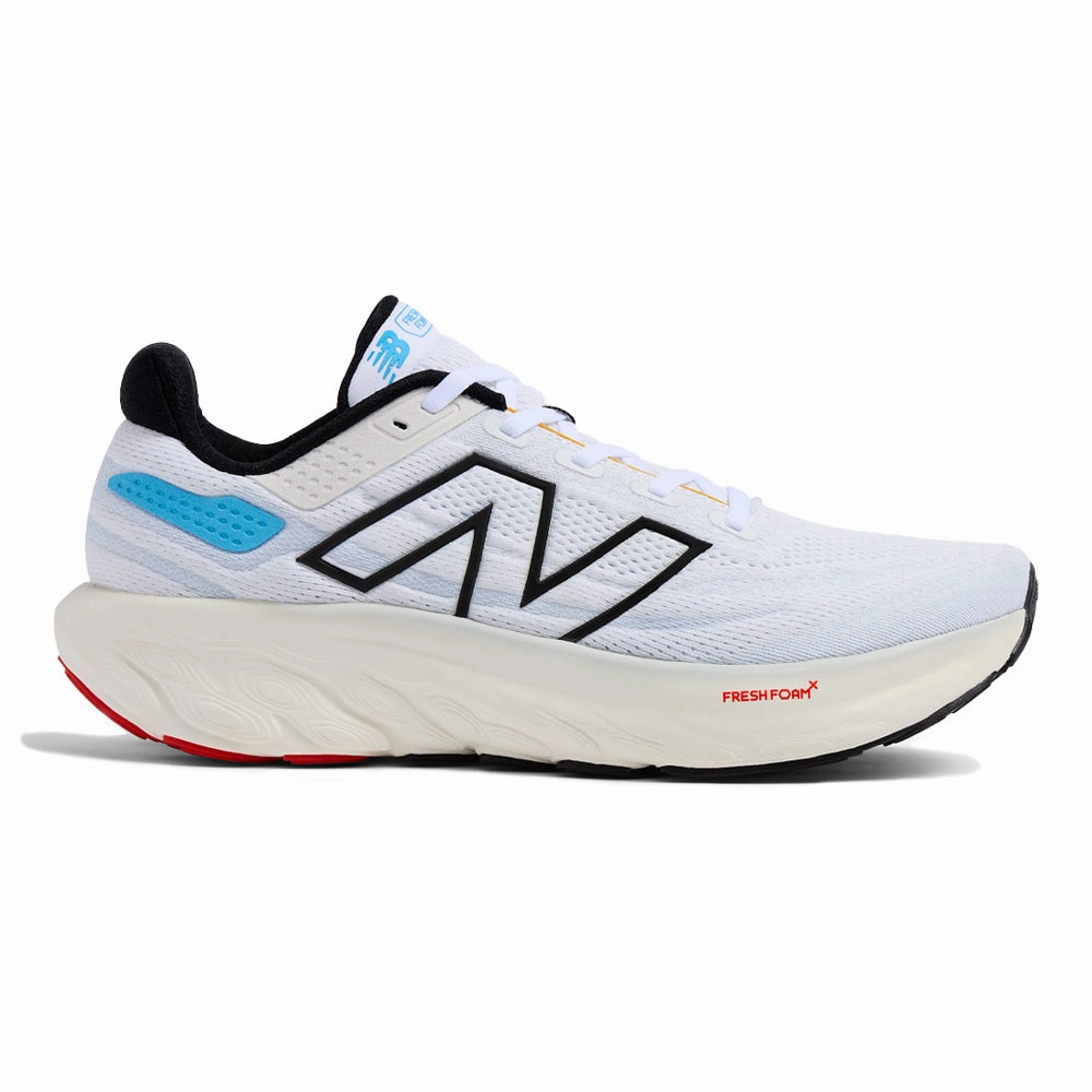Men's New Balance Fresh Foam X 1080v13, White/Black, 9.5 D Medium New Balance Track Sneakers