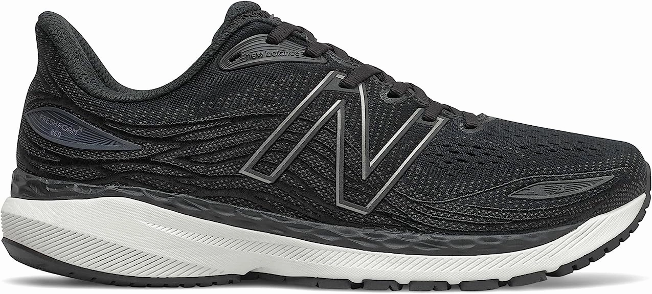 Men's New Balance Fresh Foam X 860v12, Black/White, 10.5 D Medium New Balance With Jeans Mens