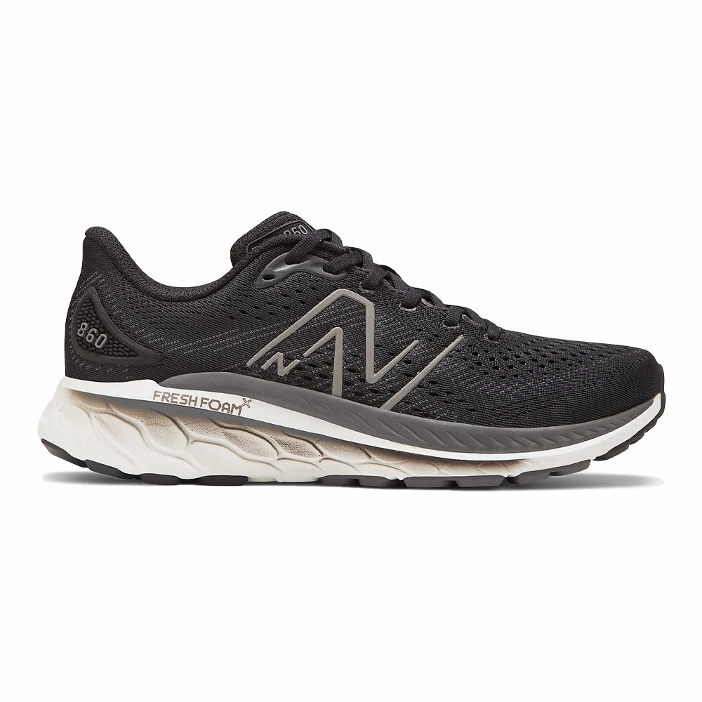 Men's New Balance Fresh Foam X 860v13, Black, 11.5 D Medium Black Silver New Balance
