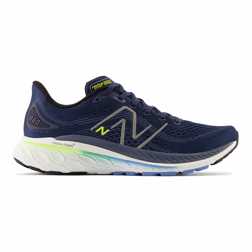 Men's New Balance Fresh Foam X 860v13, NB Navy/Dark Silver Metallic, 9 2E Wide New Balance 725 Men
