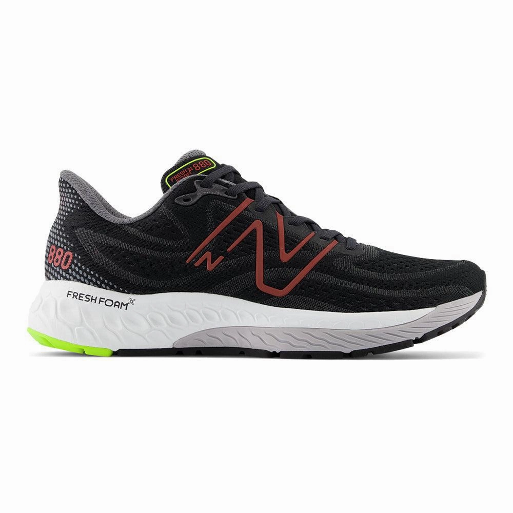 New Balance 740 Green Men's New Balance Fresh Foam X 880v13, Black/Brick Red, 10 D Medium