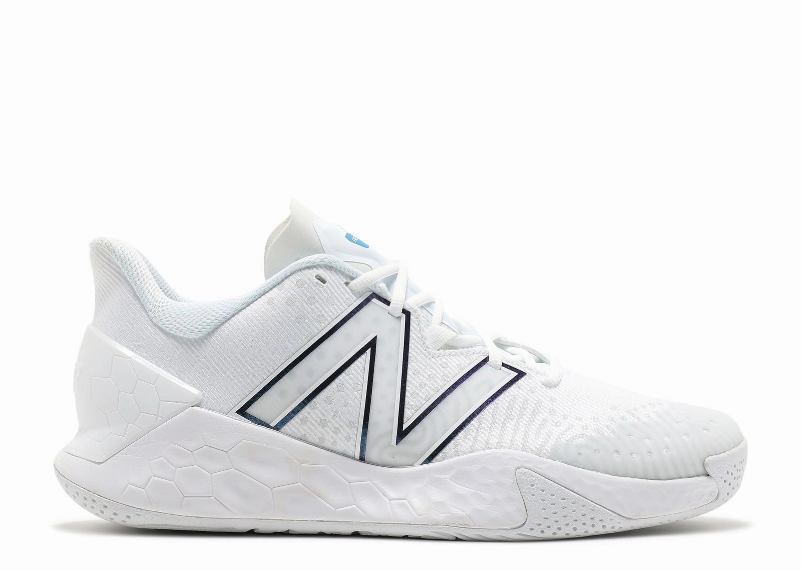 Leather New Balance Mens Men's New Balance Fresh Foam X Lav V2, White/Laser Blue, 11 D Medium