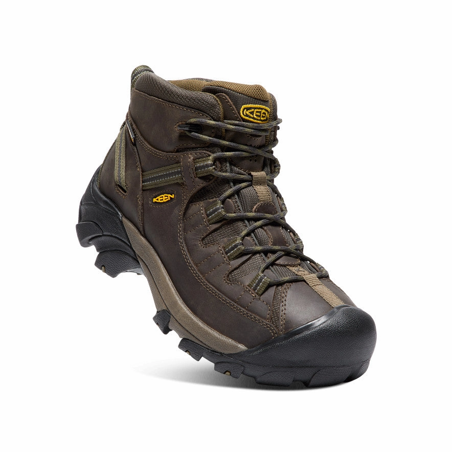 Men's Targhee II Waterproof Mid Wide  |  Canteen/Dark Olive Vans Gore Tex Hiking Boots
