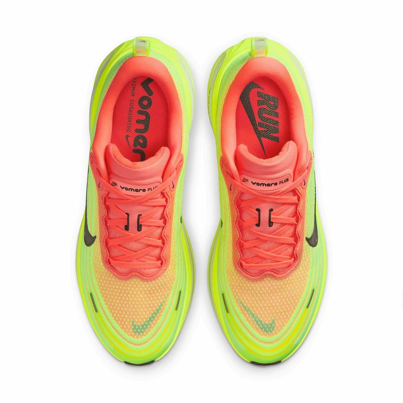 Nike Golf Vapor Shoes Men's Vomero Plus Running Shoes Bright Mango / Volt / Barely Volt / Metallic Dark Grey