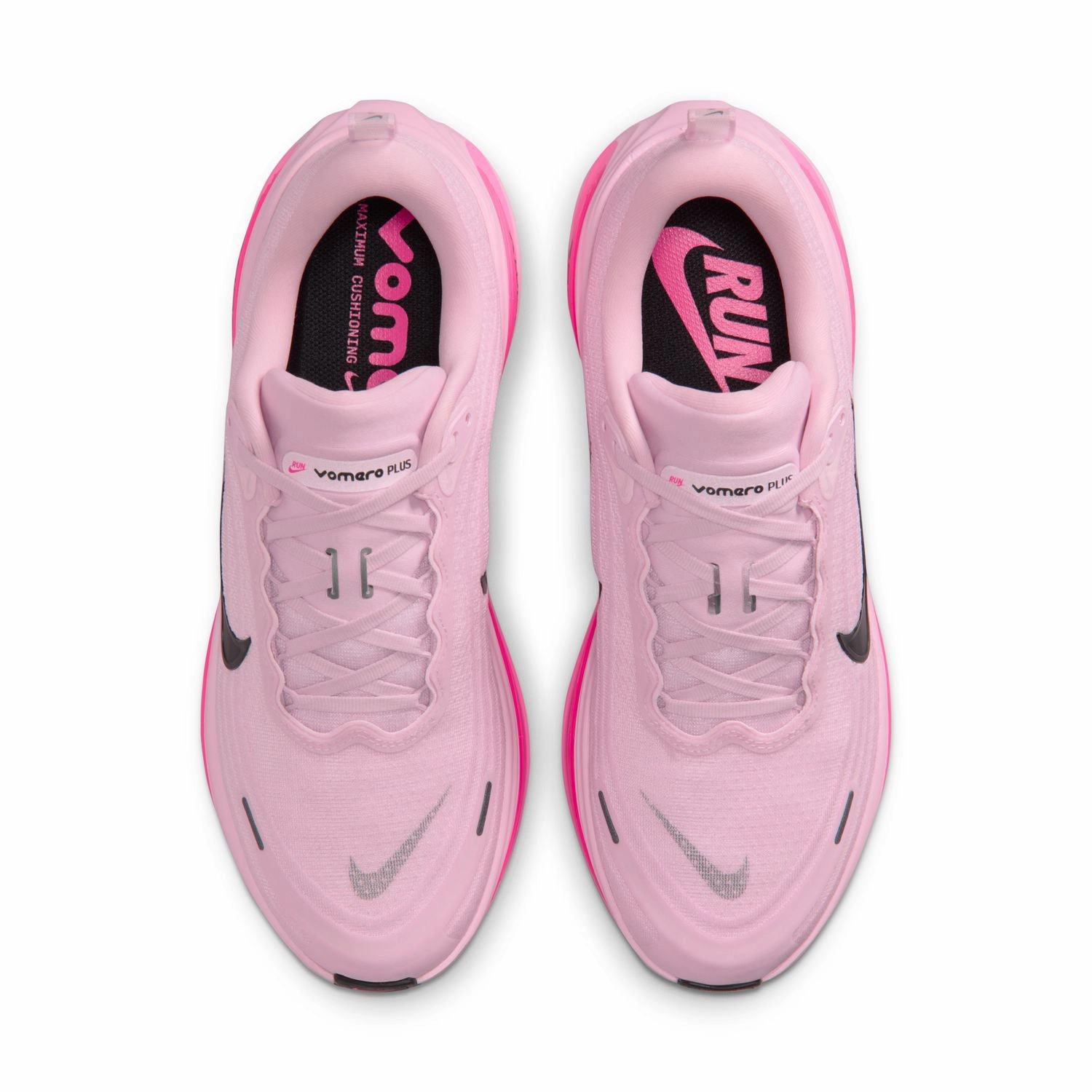 All Day Play Nike Shoes Men's Vomero Plus Running Shoes Pink Foam / Hyper Pink / Pink Beam / Black