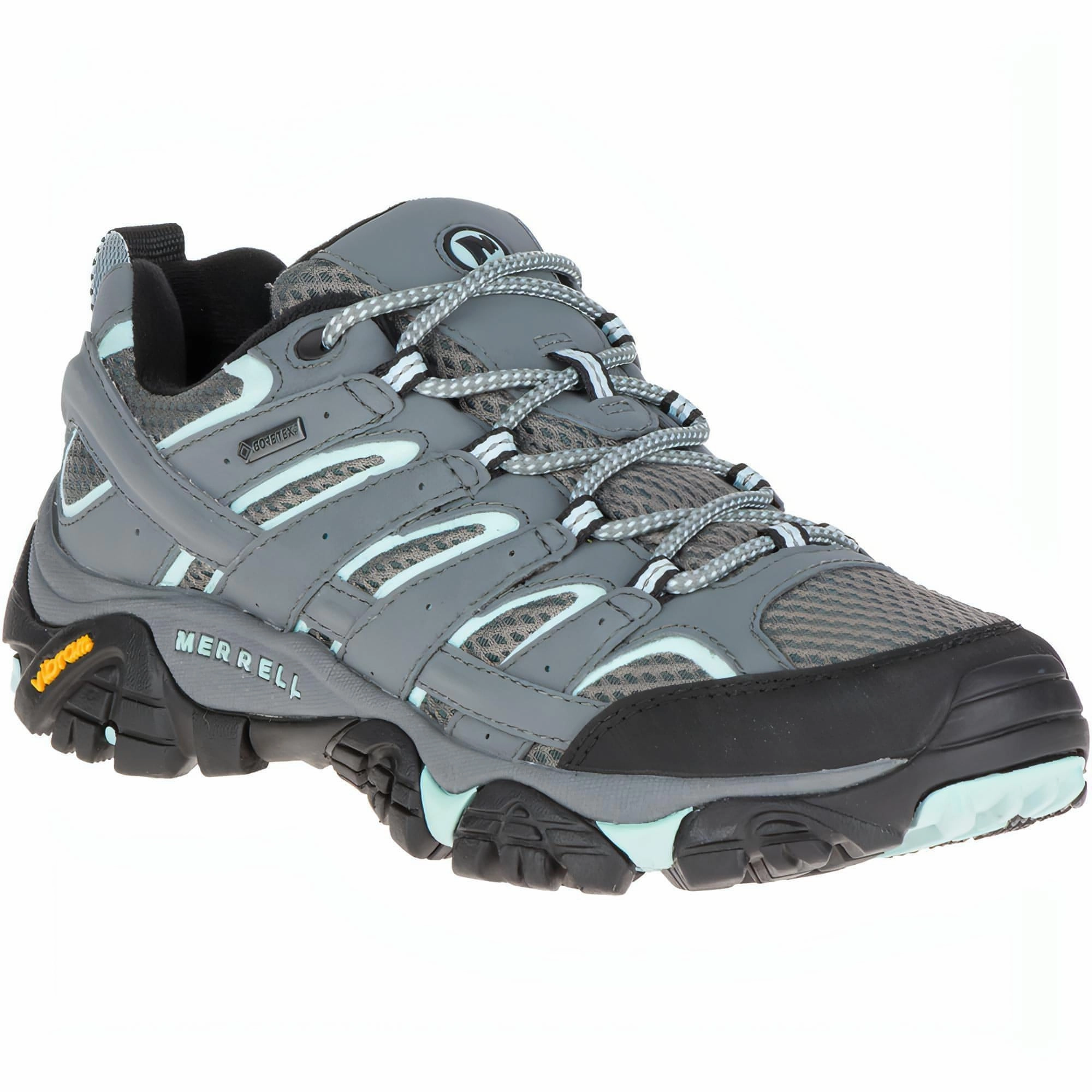 Merrell Moab 2 GORE-TEX Womens Walking Shoes - Grey Hiking Boots For Rainforest