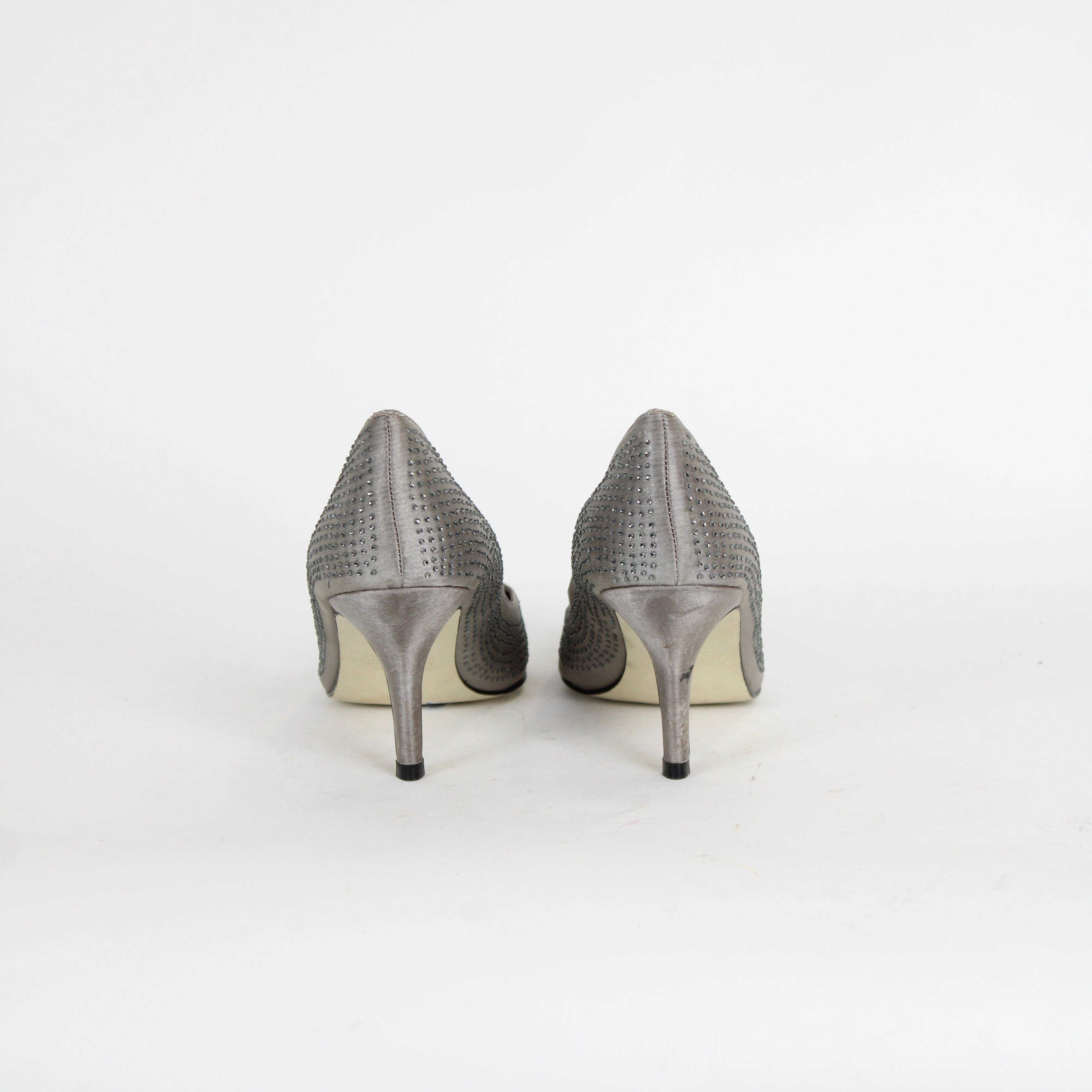 High Heels And Tight Dresses Mimosa Grey Diamante Heels