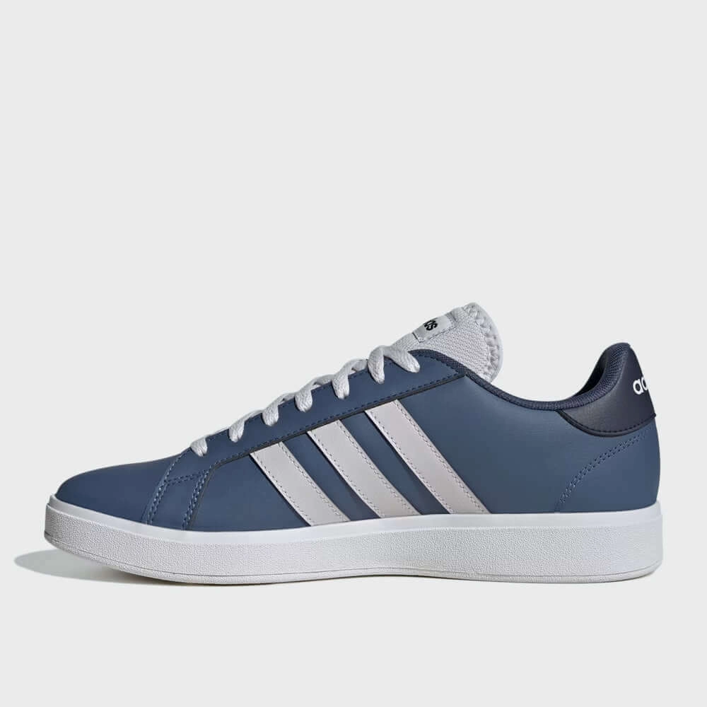 Adidas Shoes Snakeskin Adidas Mens Grand Court Base 2.0 Sneakers Blue