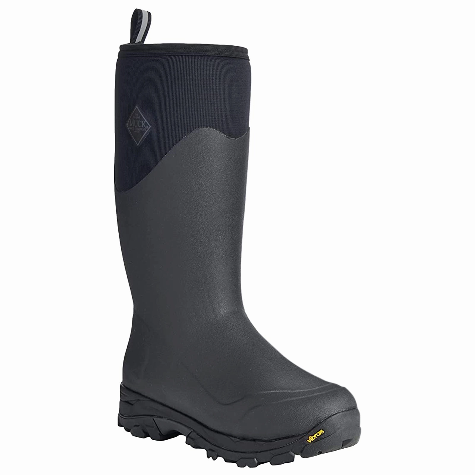 Muck Boot Arctic Ice AGAT Tall Synthetic Textile Men's Mid Calf Black Boots Grade School Boots