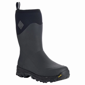 Boots In The Fall Muck Boot Arctic Ice Mid AGAT Synthetic Textile Men's Mid Calf Black Boots