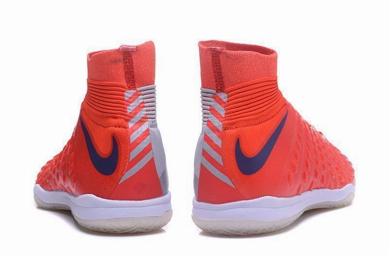 New Nike HypervenomX Proximo II DF IC HP30029 Soccer Cleats Shoes Red Grey Dark Blue Training Shoes