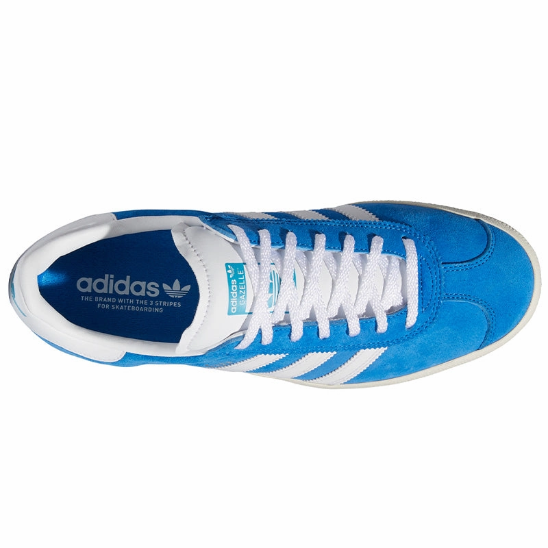 Pharrell Adidas Shoes Adidas Skateboarding Gazelle Advance Skateboarding Shoes - Blue Bird/Cloud White/Chalk White