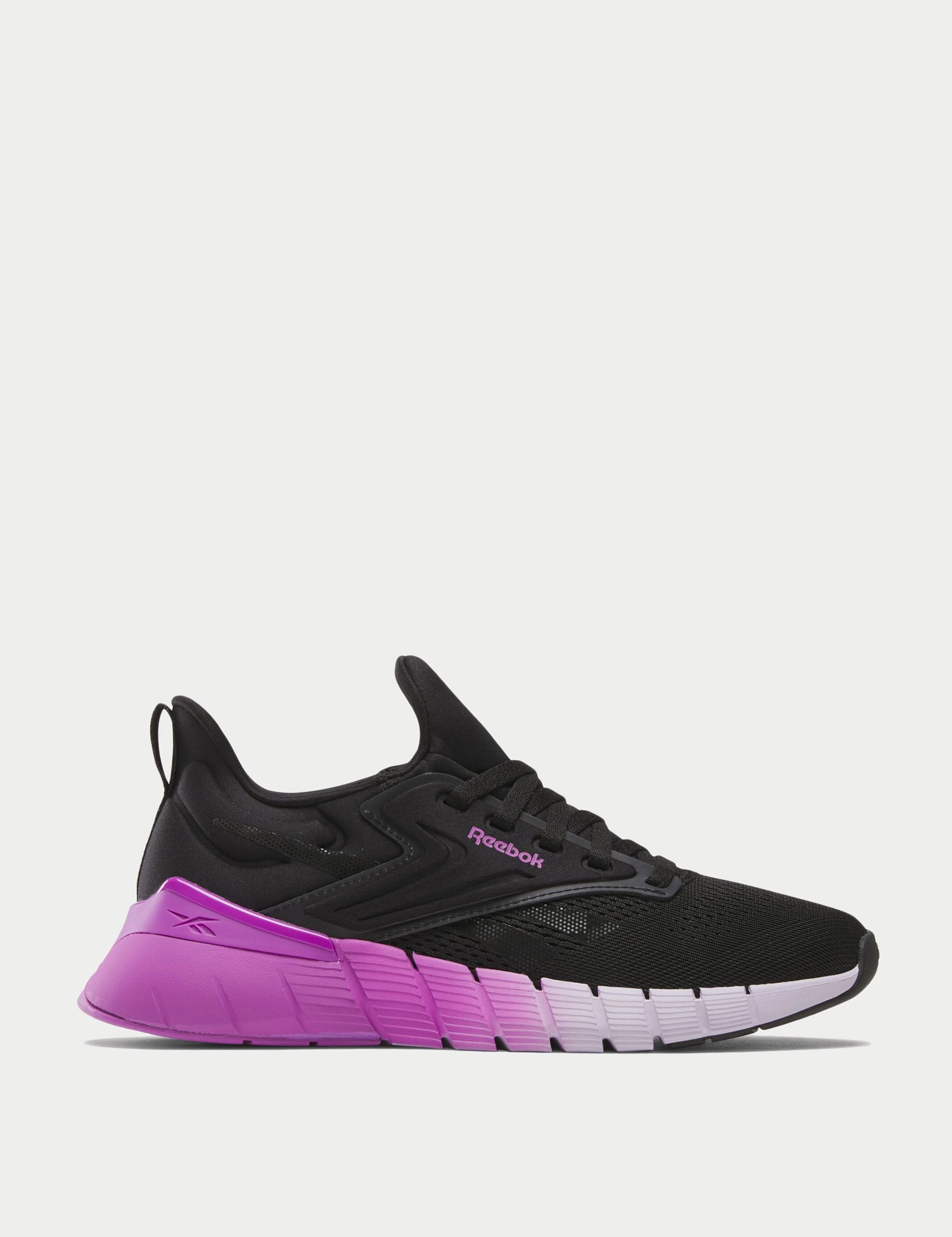 Boston 12 Running Shoes Nano Gym Shoes - Black/Purple Rave/Digital Gleam
