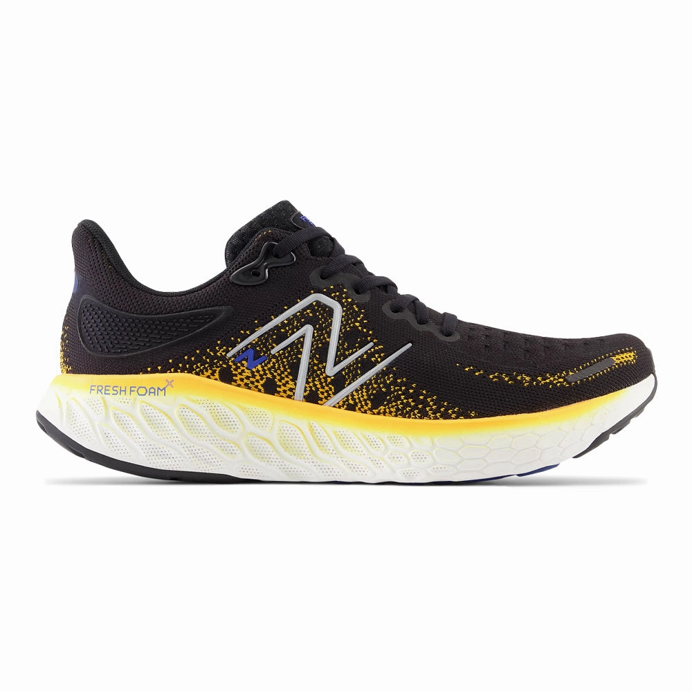 New Balance Daily Trainer Men's New Balance Fresh Foam X 1080v12, Black/Hot Marigold, 11.5 D Medium