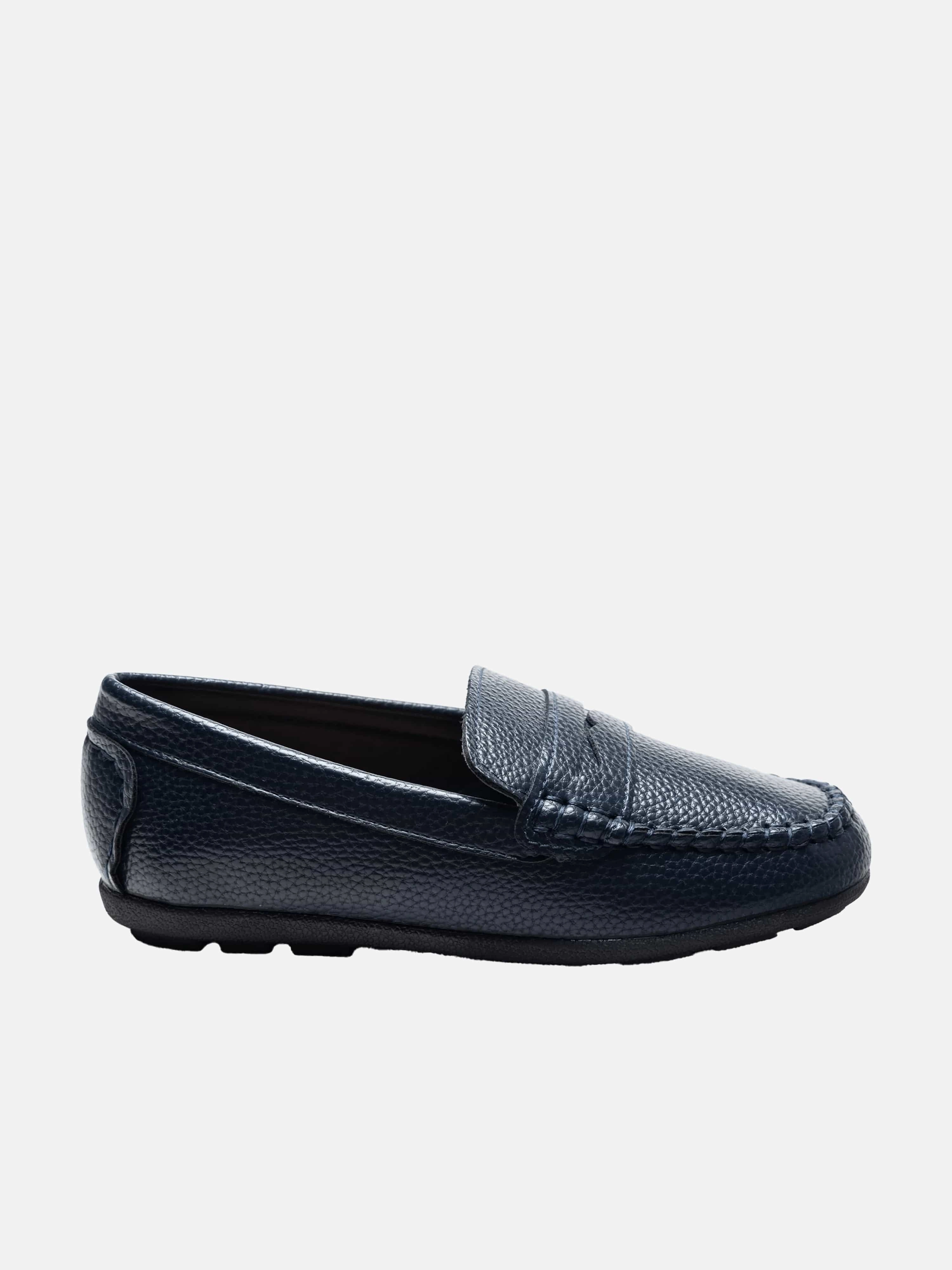 Loafers Non Slip Navy Faux Leather Penny Loafers