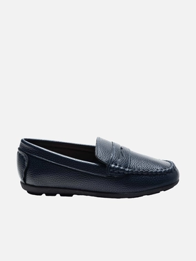 Navy Faux Leather Penny Loafers Rhude Loafers