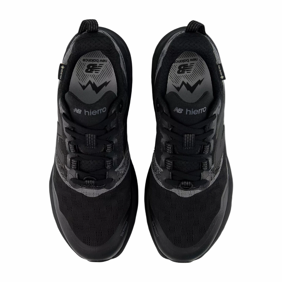 New Balance Men's Hierro V9 GORE-TEX Trail Shoes in Black/Faded Black/Castlerock AW25 Road To Trail Running Shoe