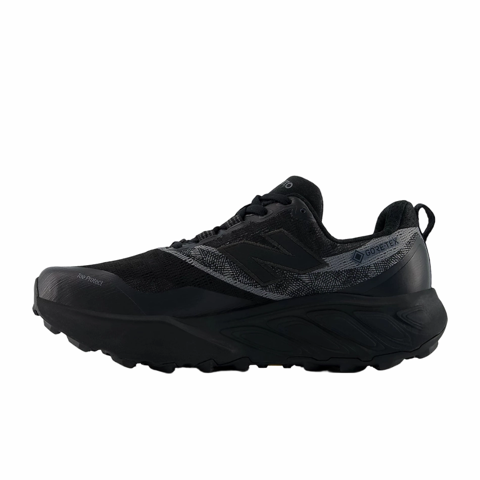 Elephant Shoes Trailer New Balance Men's Hierro V9 GORE-TEX Trail Shoes in Black/Faded Black/Castlerock AW25