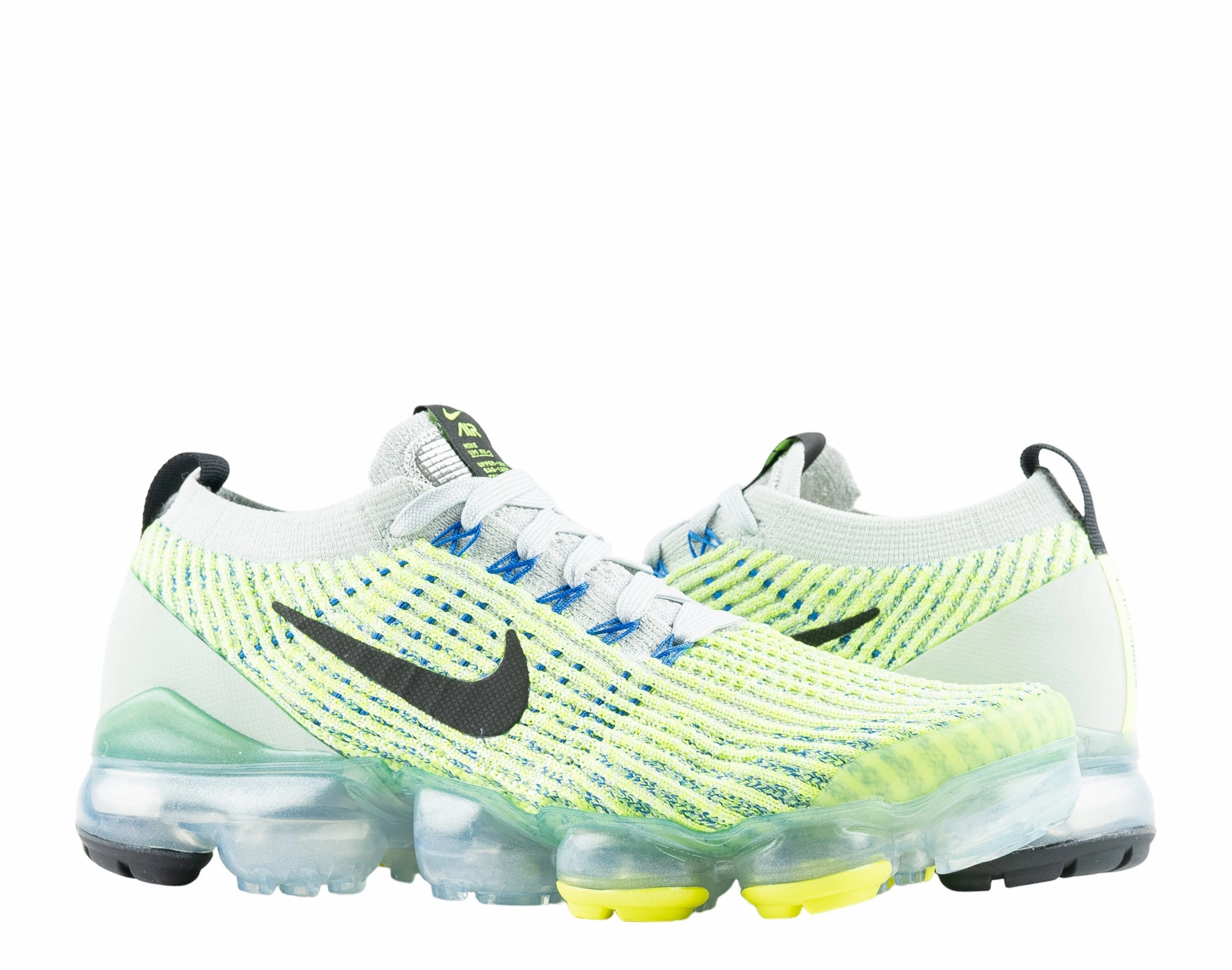 Nike Air Max Vapormax Flyknit 3 Silver/Black-Volt Men's Running Shoes AJ6900-005 Nike Sb Olympic Shoes