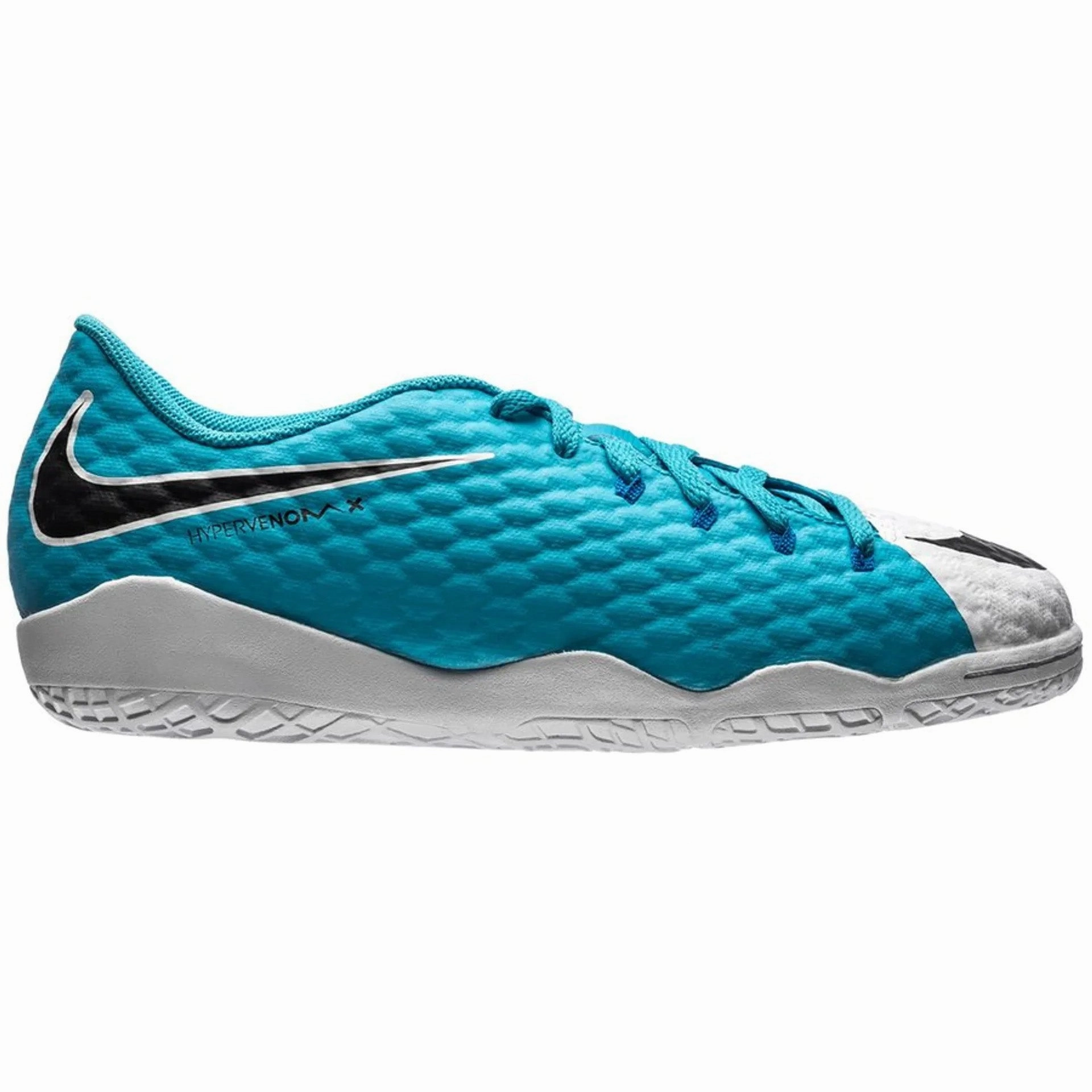 Fitness Shoes Nike Nike Jr HypervenomX Phelon III IC Indoor Soccer Shoes - White/Black/Photo Blue