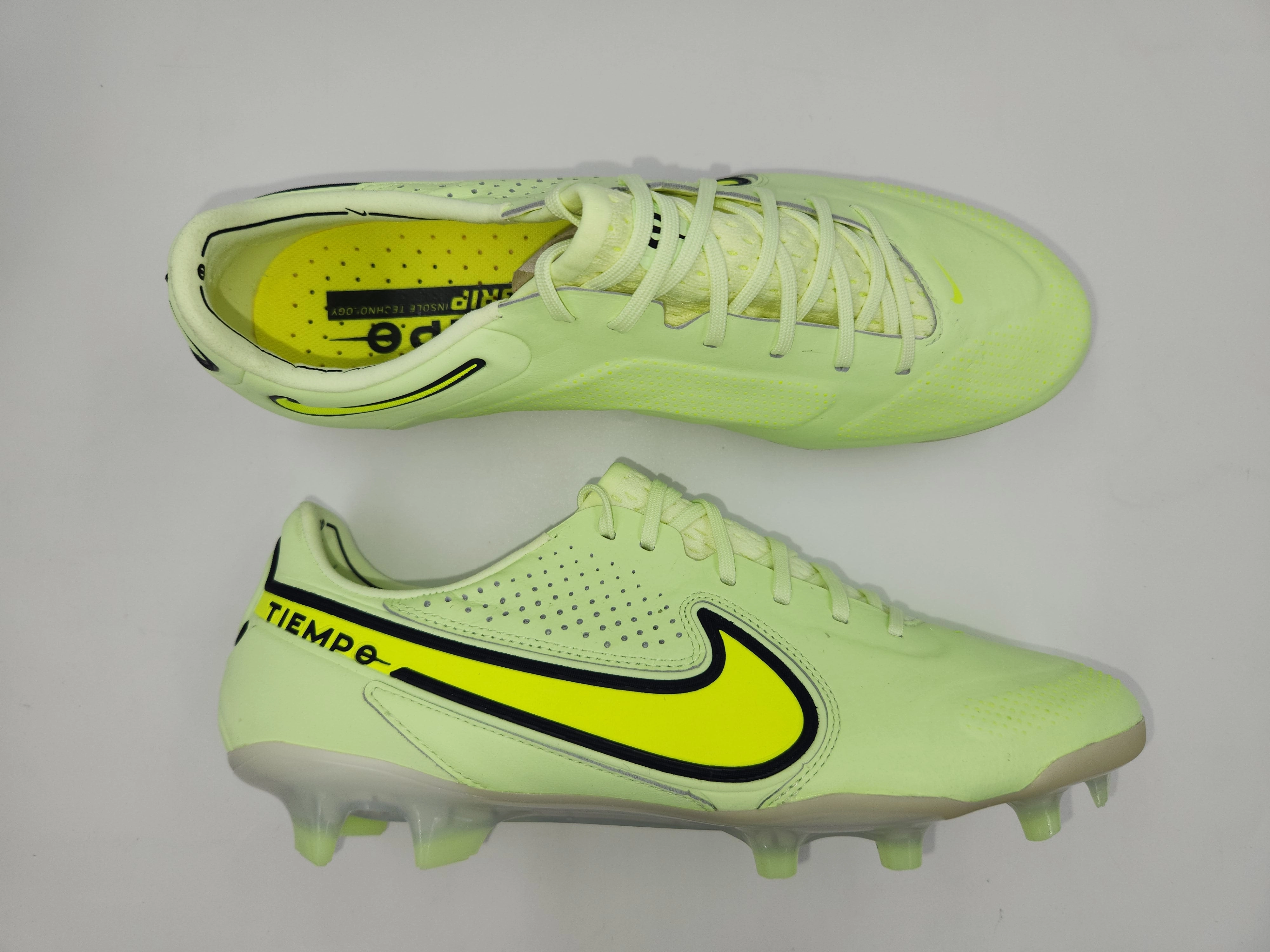 Nike High Tops Shoes Nike Legend 9 Elite FG Green Yellow