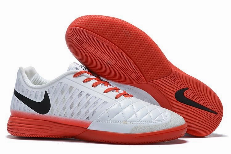 Nike Lunar Gato II IC Soccers Cleats Shoes Orange White Rose Gold Tennis Shoes Nike