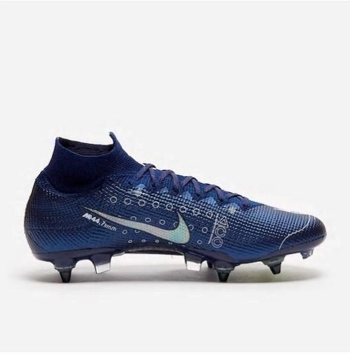 Nike Mercurial Superfly VII Elite SG-PRO AC Soccers Cleats Shoes Dark Blue Nike Zipper Shoes