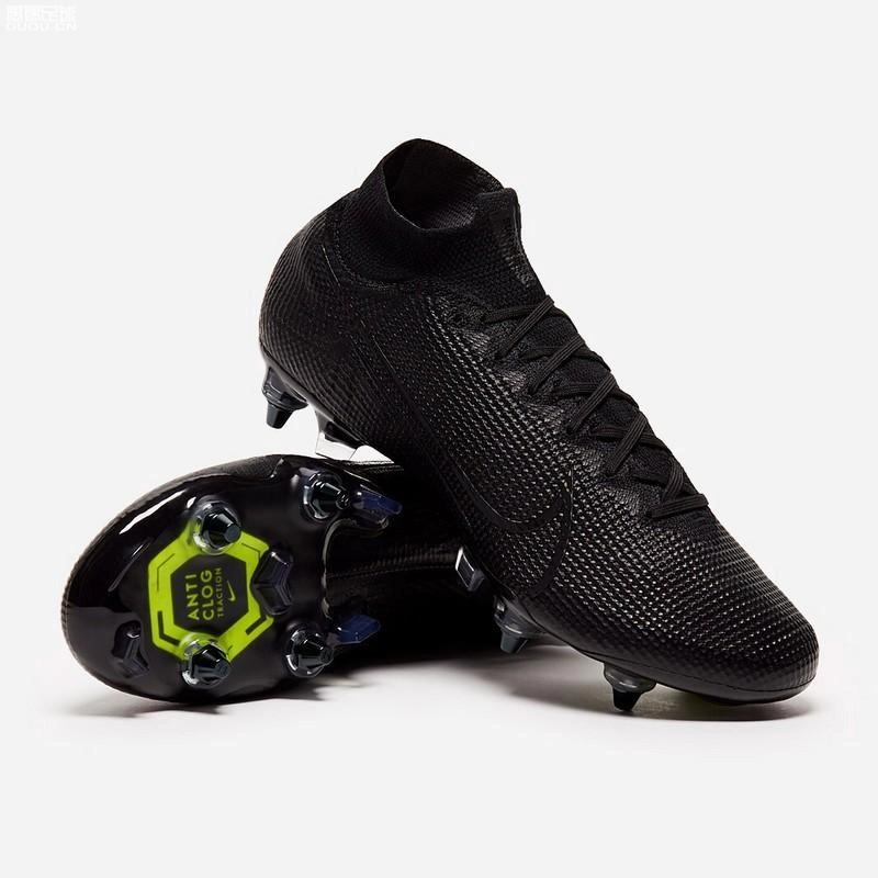 Nike Mercurial Superfly VII Elite SG-PRO AC Under The Radar Soccers Cleats Shoes Black Nike Track Shoe