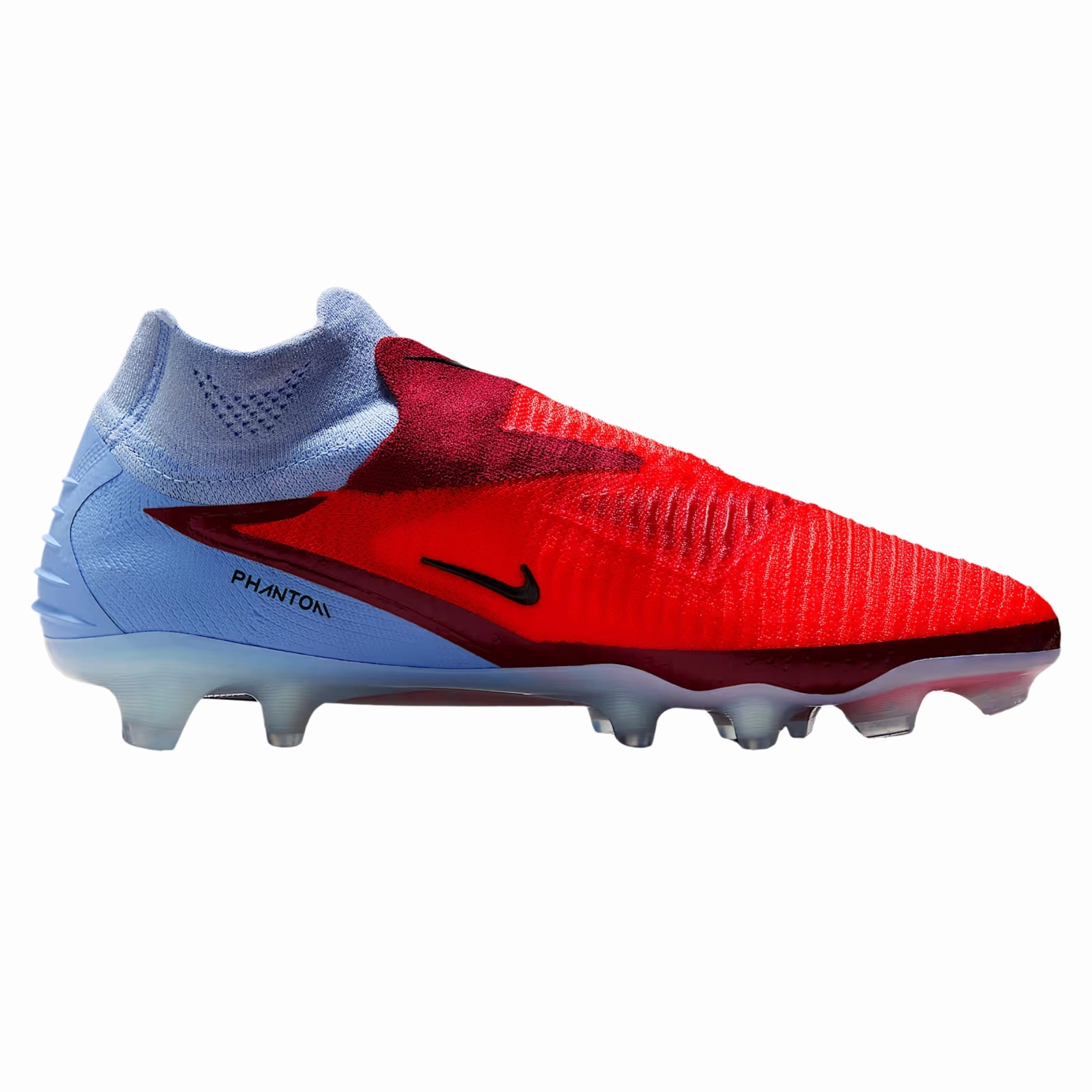 Nike Phantom 6 High Elite Firm Ground Soccer Cleats (Royal Tint/Bright Crimson) Zlatan Soccer Cleats