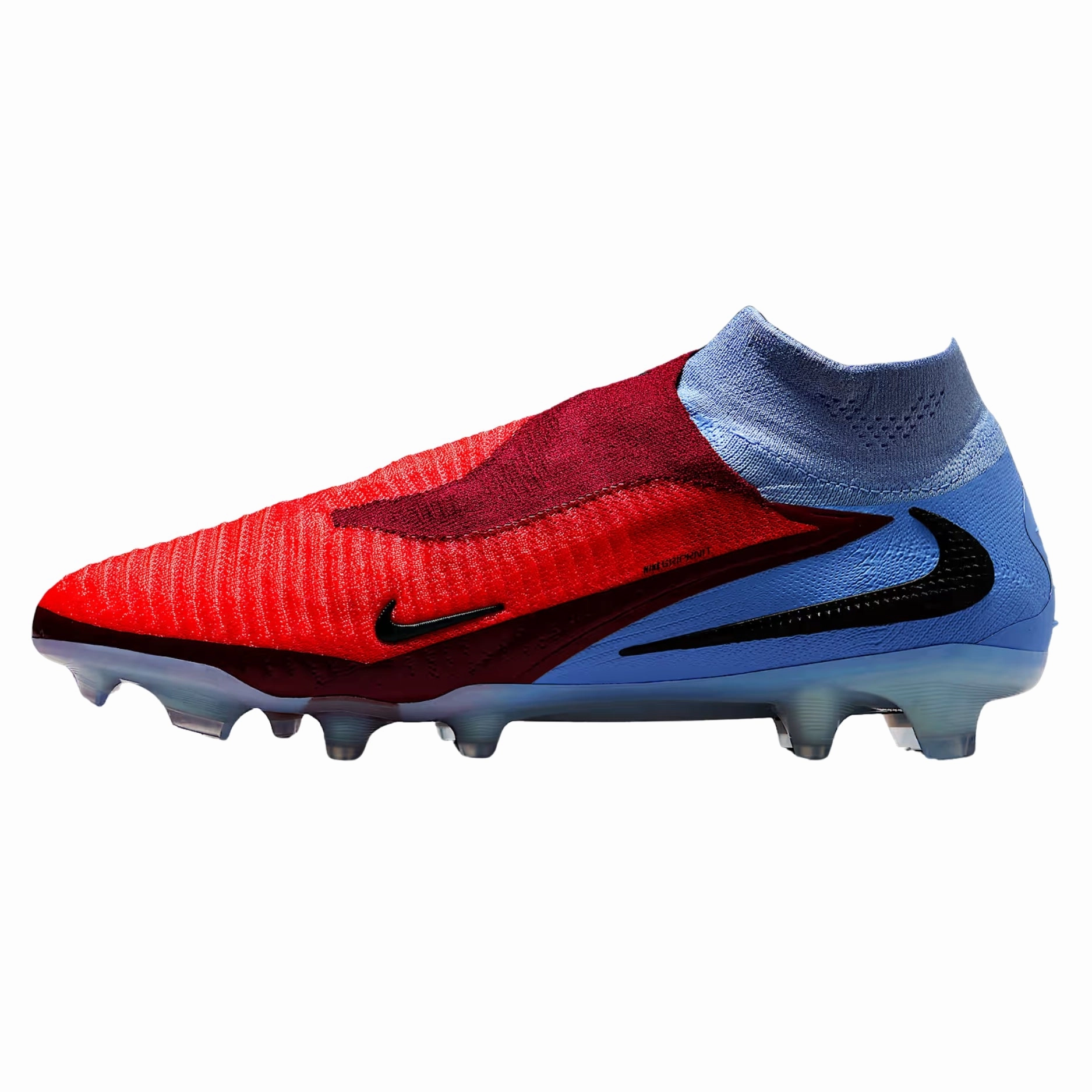 Kobra Soccer Cleats Nike Phantom 6 High Elite Firm Ground Soccer Cleats (Royal Tint/Bright Crimson)